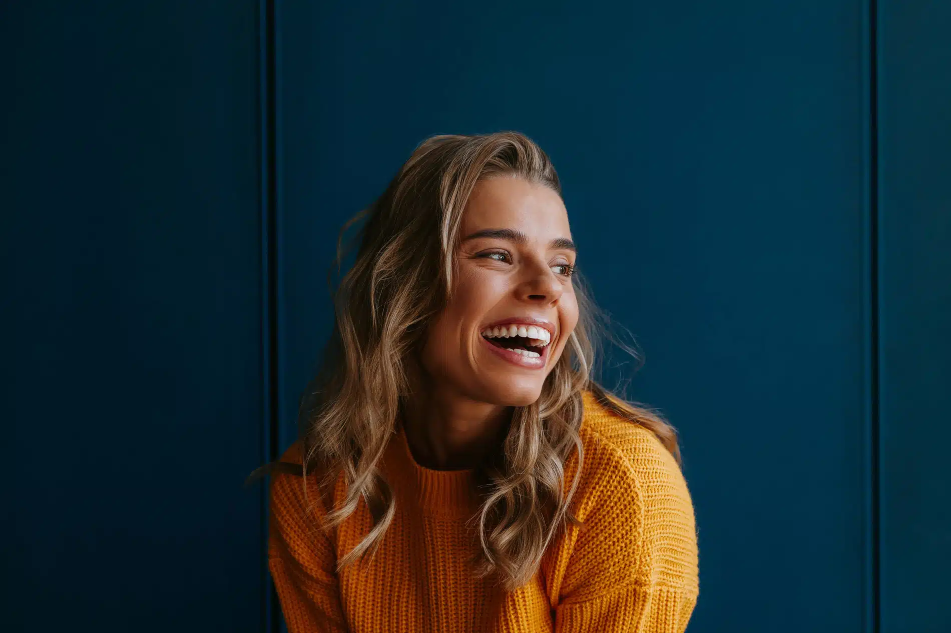 Woman smiling after root canal therapy in Greenville SC